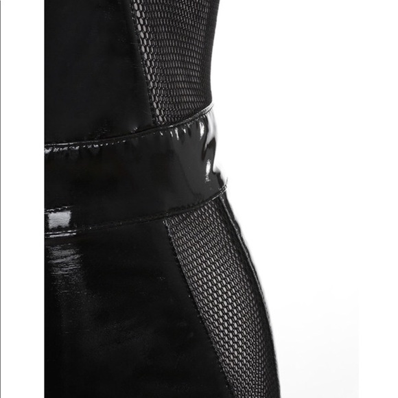 SOLD ‼️ BLACK PATENT VEGAN LEATHER BUSTIER DRESS - Picture 5 of 6